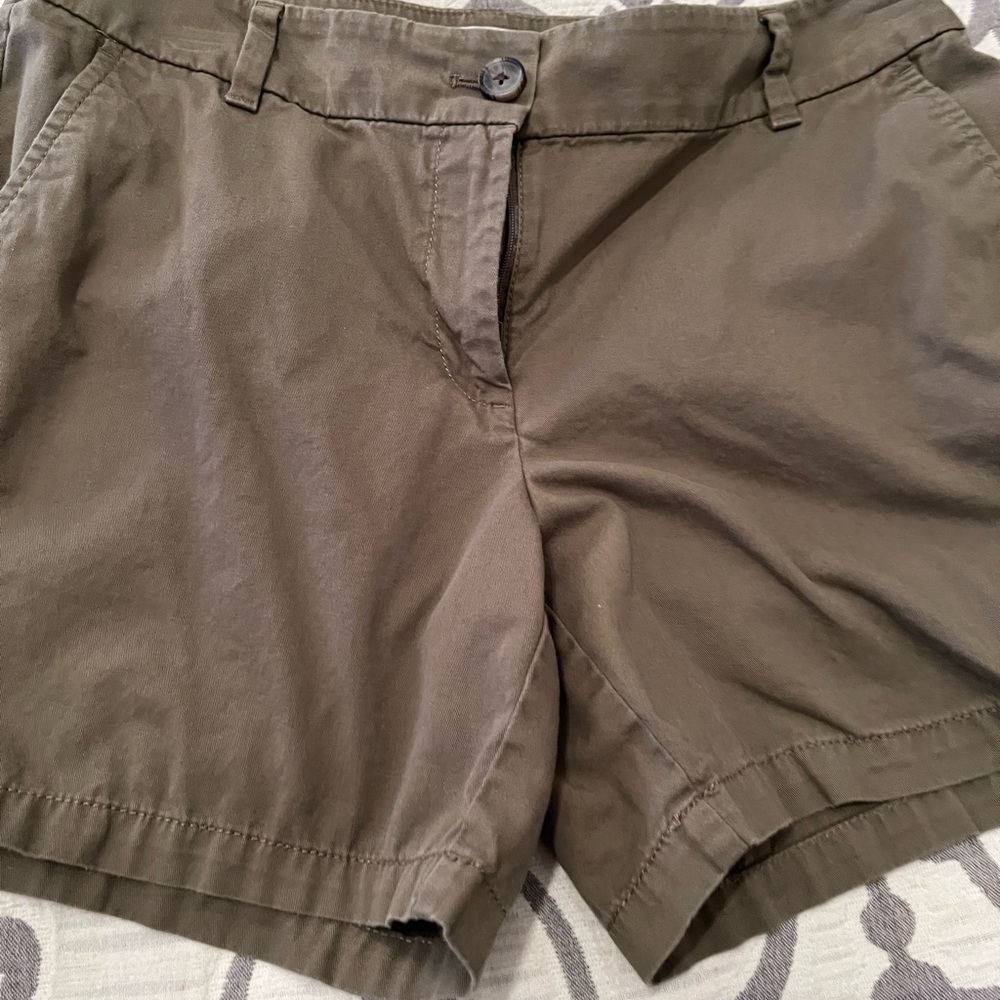 Women’s size 6 petite shorts purchased at Ann Taylor Loft color green